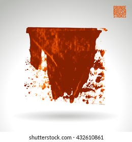 Brush stroke and texture. Vector design.