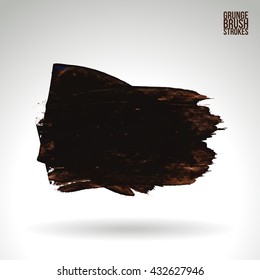 Brush stroke and texture. Vector design.