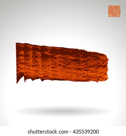 Brush stroke and texture. Vector design.