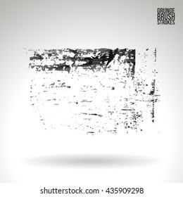 Brush stroke and texture. Vector design.