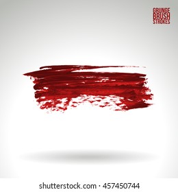 Brush stroke and texture. Vector design. Underline and border.