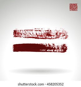 Brush stroke and texture. Vector design. Underline and border.