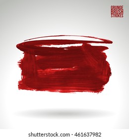 Brush stroke and texture. Vector design. Underline and border.