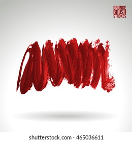 Brush stroke and texture. Vector design. Underline and border.