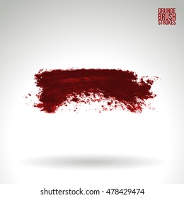 Brush stroke and texture. Vector design. Underline and border.