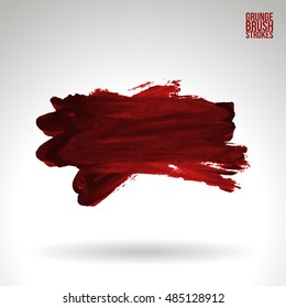 Brush stroke and texture. Vector design. Underline and border.