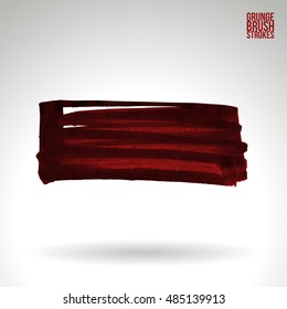 Brush stroke and texture. Vector design. Underline and border.