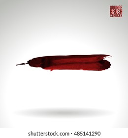 Brush stroke and texture. Vector design. Underline and border.