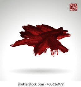 Brush stroke and texture. Vector design. Underline and border.