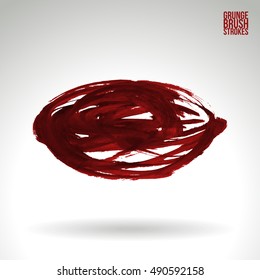 Brush stroke and texture. Vector design. Underline and border.