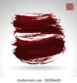 Brush stroke and texture. Vector design. Underline and border.