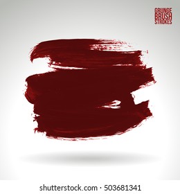 Brush stroke and texture. Vector design. Underline and border.