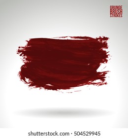 Brush stroke and texture. Vector design. Underline and border.