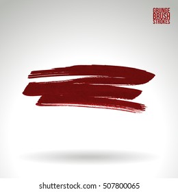 Brush stroke and texture. Vector design. Underline and border.