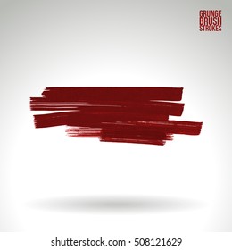Brush stroke and texture. Vector design. Underline and border.