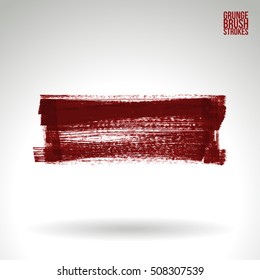 Brush stroke and texture. Vector design. Underline and border.