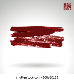 Brush stroke and texture. Vector design. Underline and border.