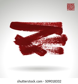 Brush stroke and texture. Vector design. Underline and border.