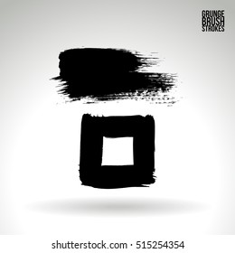 Brush stroke and texture. Vector design.