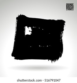 Brush stroke and texture. Vector design.