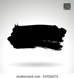 Brush stroke and texture. Vector design. Underline and border.