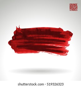 Brush stroke and texture. Vector design. Underline and border.