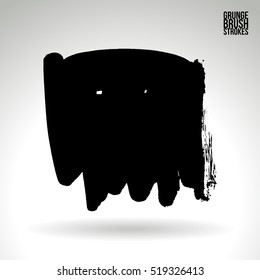 Brush stroke and texture. Vector design. Underline and border.