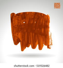 Brush stroke and texture. Vector design. Underline and border.