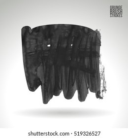 Brush stroke and texture. Vector design. Underline and border.