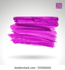 Brush stroke and texture. Vector design. Underline and border.