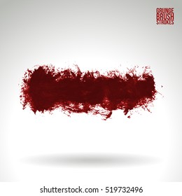 Brush stroke and texture. Vector design. Underline and border.