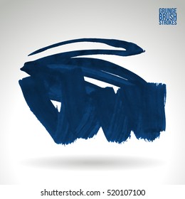 Brush stroke and texture. Vector design. Underline and border.