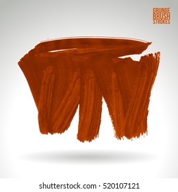Brush stroke and texture. Vector design. Underline and border.