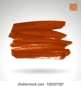 Brush stroke and texture. Vector design. Underline and border.