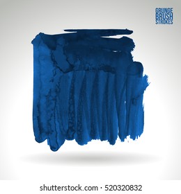 Brush stroke and texture. Vector design. Underline and border.