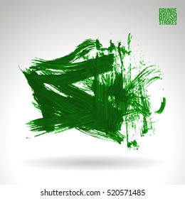 Brush stroke and texture. Vector design. Underline and border.