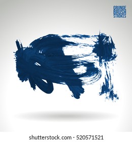 Brush stroke and texture. Vector design. Underline and border.