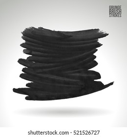 Brush stroke and texture. Vector design. Underline and border.