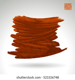 Brush stroke and texture. Vector design. Underline and border.