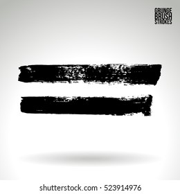Brush stroke and texture. Vector design. Underline and border.