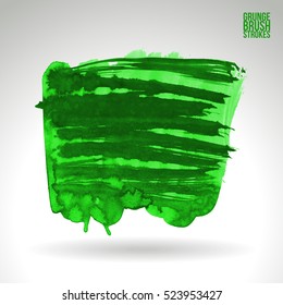 Brush stroke and texture. Vector design. Underline and border.