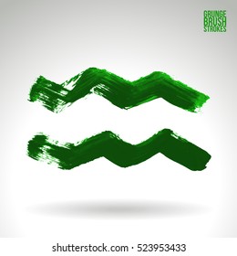 Brush stroke and texture. Vector design. Underline and border.