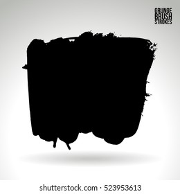 Brush stroke and texture. Vector design. Underline and border.