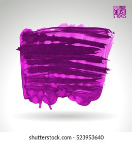 Brush stroke and texture. Vector design. Underline and border.