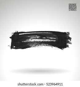 Brush stroke and texture. Vector design. Underline and border.
