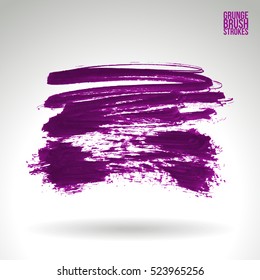 Brush stroke and texture. Vector design. Underline and border.