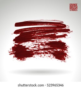 Brush stroke and texture. Vector design. Underline and border.