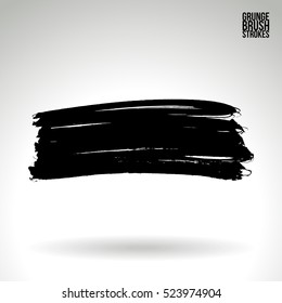 Brush stroke and texture. Vector design. Underline and border.