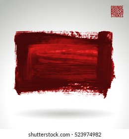 Brush stroke and texture. Vector design. Underline and border.