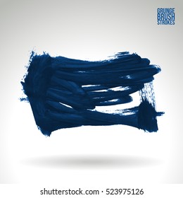 Brush stroke and texture. Vector design. Underline and border.